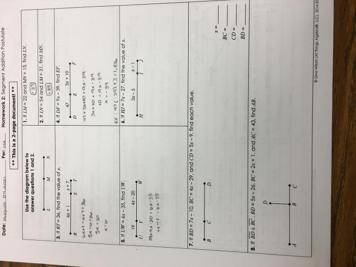 Unit 1 geometry basics test answer key