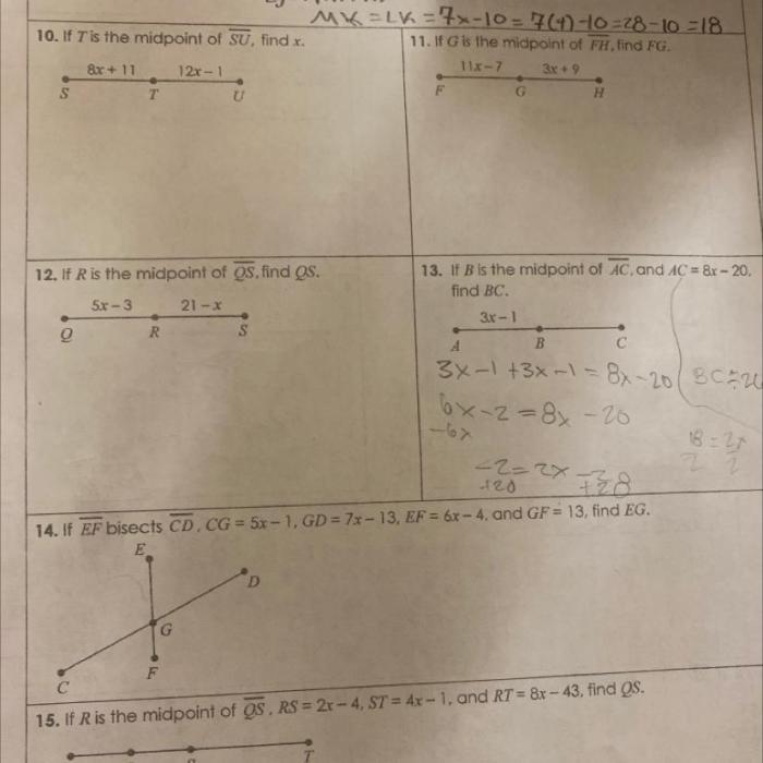 Unit 1 geometry basics test answer key