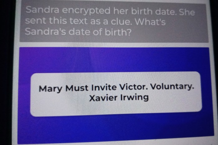 Mary must invite victor voluntary