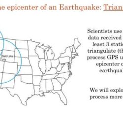 Locating the epicenter of an earthquake lab